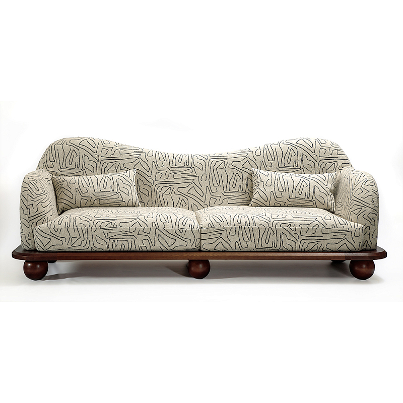 Диван Indra Молочный Коричневый в Воронеже | Loft Concept 