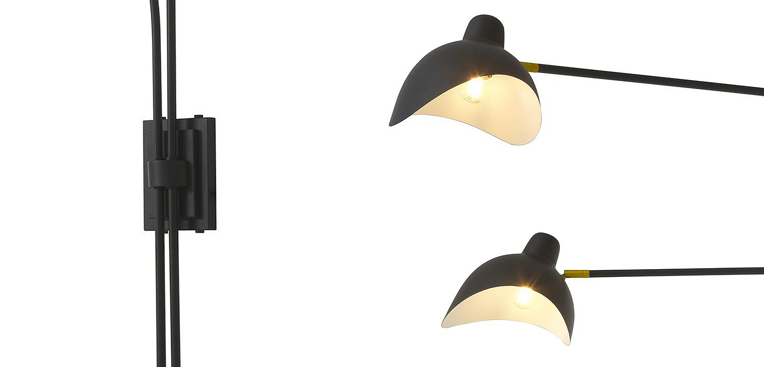 Бра Eichholtz Wall Lamp Mitch Black Бра Eichholtz Wall Lamp Mitch Black - Loft-Concept в Воронеже
