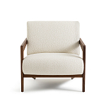 Кресло Avalon White Boucle из массива ореха варинант исполнения - 4 | Loft Concept в Воронеже