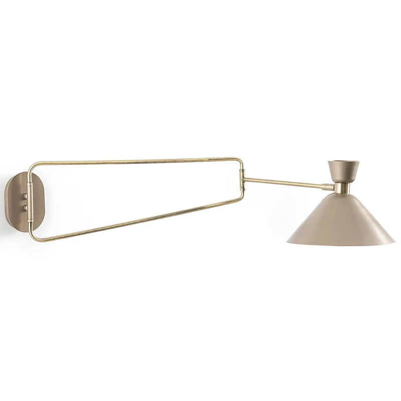 Бра на шарнире Davy Wall Lamp Light Латунь Матовая латунь Бра на шарнире Davy Wall Lamp Light Латунь Матовая латунь в Воронеже | Loft Concept