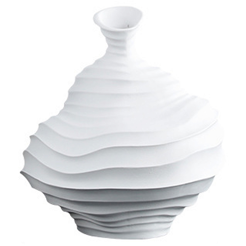 Ваза Molecule Relief Wide Vase Белый Ваза Molecule Relief Wide Vase Белый в Воронеже | Loft Concept