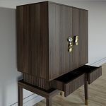 Кабинетный шкаф Elsa Dreams Walnut с 2-мя ящиками варинант исполнения - 2 | Loft Concept в Воронеже