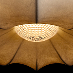 Подвесной светильник с белым фигурным абажуром и мягкими волнистыми краями Cloud Motion  варинант исполнения - 14 | Loft Concept в Воронеже