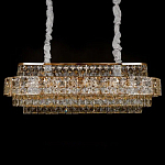 Люстра овальной формы хрустальная в неоклассическом стиле Majesty варинант исполнения - 1 | Loft Concept в Воронеже