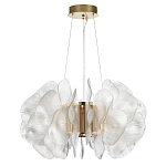 Люстра с декором в виде крупных рельефных лепестков 80 см Ethereal Bloom варинант исполнения - 2 | Loft Concept в Воронеже