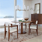 Кресло обеденное Alcove White Boucle из массива ореха варинант исполнения - 10 | Loft Concept в Воронеже