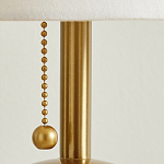 Настольная лампа на круглом основании из натурального камня Bartolomeo варинант исполнения - 3 | Loft Concept в Воронеже