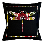 Подушка декоративная стрекоза цветной узор Ikat Pattern варинант исполнения - 1 | Loft Concept в Воронеже