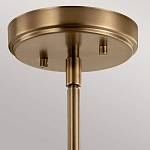 Подвесной светильник цвета латунь с прозрачным стеклянным плафоном в форме колокола Kichler варинант исполнения - 6 | Loft Concept в Воронеже