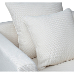 Дизайнерское кресло мягкое с обивкой из рогожки кремового цвета Decoration of Everything варинант исполнения - 2 | Loft Concept в Воронеже