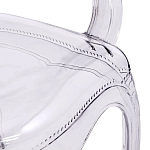 Прозрачный стул с подлокотниками LOUIS GHOST CHAIR Grey варинант исполнения - 5 | Loft Concept в Воронеже