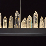 Люстра с двумя кольцами черного цвета с хрустальными элементами QUARTZ CRYSTAL варинант исполнения - 7 | Loft Concept в Воронеже