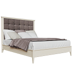 Кровать из массива бука с мягким изголовьем Tasteful Furniture варинант исполнения - 1 | Loft Concept в Воронеже