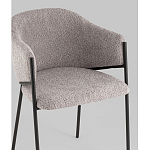 Стул Brace букле серый варинант исполнения - 2 | Loft Concept в Воронеже