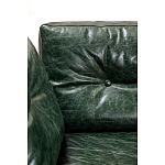 Диван Лофт Натуральная Винтажная кожа Зеленый Two Seat Encounter Leather Sofa варинант исполнения - 4 | Loft Concept в Воронеже