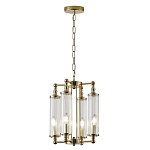 Люстра 4-мя прозрачными цилиндрическими плафонами Jeanette варинант исполнения - 2 | Loft Concept в Воронеже