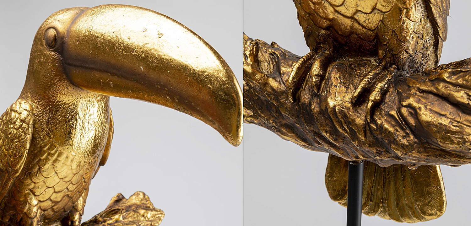 Статуэтка Golden Tukan on a stand - Loft-Concept в Воронеже