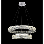 Люстра на 2 кольца с текстурной огранкой Reflection of Reality варинант исполнения - 9 | Loft Concept в Воронеже