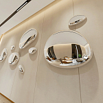 Абстрактная скульптура на стену в виде капли воды Water Outline варинант исполнения - 5 | Loft Concept в Воронеже