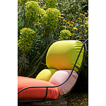 Дизайнерское разноцветное кресло на металлическом каркасе с подставкой для ног Poltronova Plasma Armchair варинант исполнения - 8 | Loft Concept в Воронеже