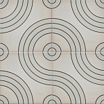 Дизайнерская плитка с узором Дорожки варинант исполнения - 1 | Loft Concept в Воронеже