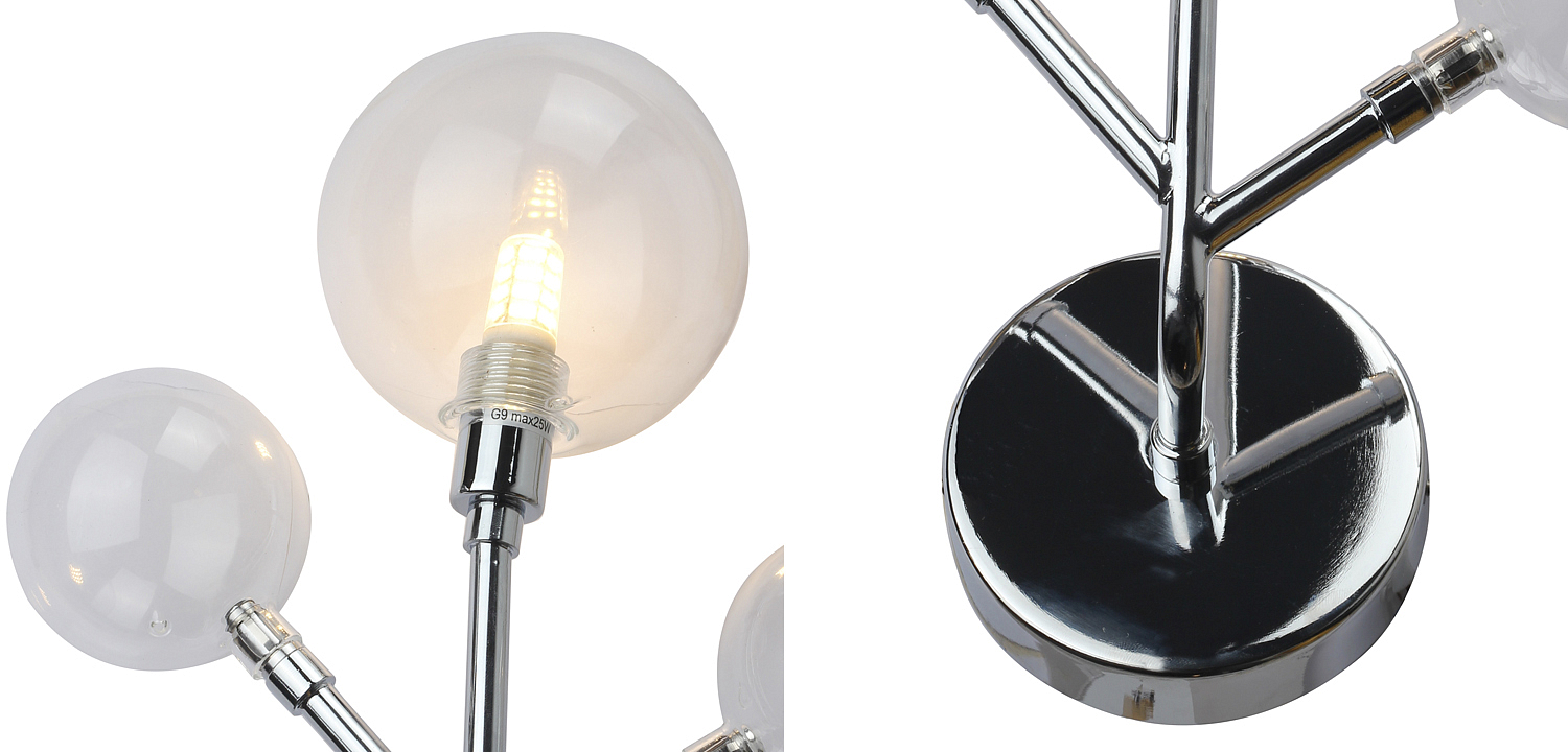 Бра Berries Trio Sconce chromium Бра Berries Trio Sconce chromium - Loft-Concept в Воронеже
