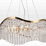 Люстра подвесная волнистой формы с хрустальными подвесками Ludivine Lighting варинант исполнения - 4 | Loft Concept в Воронеже