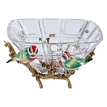 Чаша квадратная из прозрачного стекла с фигурками разноцветных птиц Eden Garden варинант исполнения - 1 | Loft Concept в Воронеже