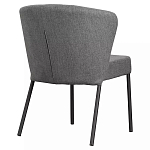 Стул серый с широкой закругленной спинкой Chair Gray Attractive варинант исполнения - 3 | Loft Concept в Воронеже