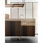 Кухонный гарнитур из массива дуба и камня Ratio Dada Engenereed варинант исполнения - 12 | Loft Concept в Воронеже