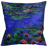 Подушка декоративная с цветочным принтом Impressionism in Art варинант исполнения - 2 | Loft Concept в Воронеже
