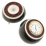 Часы настольные в виде шара из натурального камня Ball Stone Clock варинант исполнения - 8 | Loft Concept в Воронеже