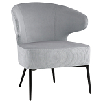 Современное мягкое кресло на металлических ножках Rakush Grey варинант исполнения - 1 | Loft Concept в Воронеже