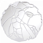 Зеркало кругле в декоративной раме белого цвета White Ratio варинант исполнения - 1 | Loft Concept в Воронеже