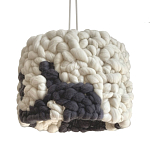 Светильник вязаный из шерсти Черно-белый варинант исполнения - 2 | Loft Concept в Воронеже