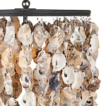 Люстра овальная с подвесками из устричных раковин Sea Ravens варинант исполнения - 1 | Loft Concept в Воронеже