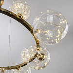 Дизайнерская кольцевая люстра с гирляндой внутри стеклянных плафонов Iona Garland Chandelier 12 варинант исполнения - 3 | Loft Concept в Воронеже