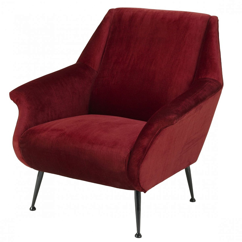 Кресло Eichholtz Chair Trezzo Red Красный Черный Кресло Eichholtz Chair Trezzo Red Красный Черный в Воронеже | Loft Concept