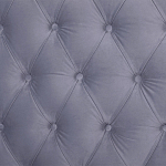 Кровать двуспальная серая с основанием из массива дерева с мягким изголовьем Velour Beds варинант исполнения - 4 | Loft Concept в Воронеже