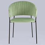 Стул в велюре фисташкового цвета Horizon варинант исполнения - 3 | Loft Concept в Воронеже