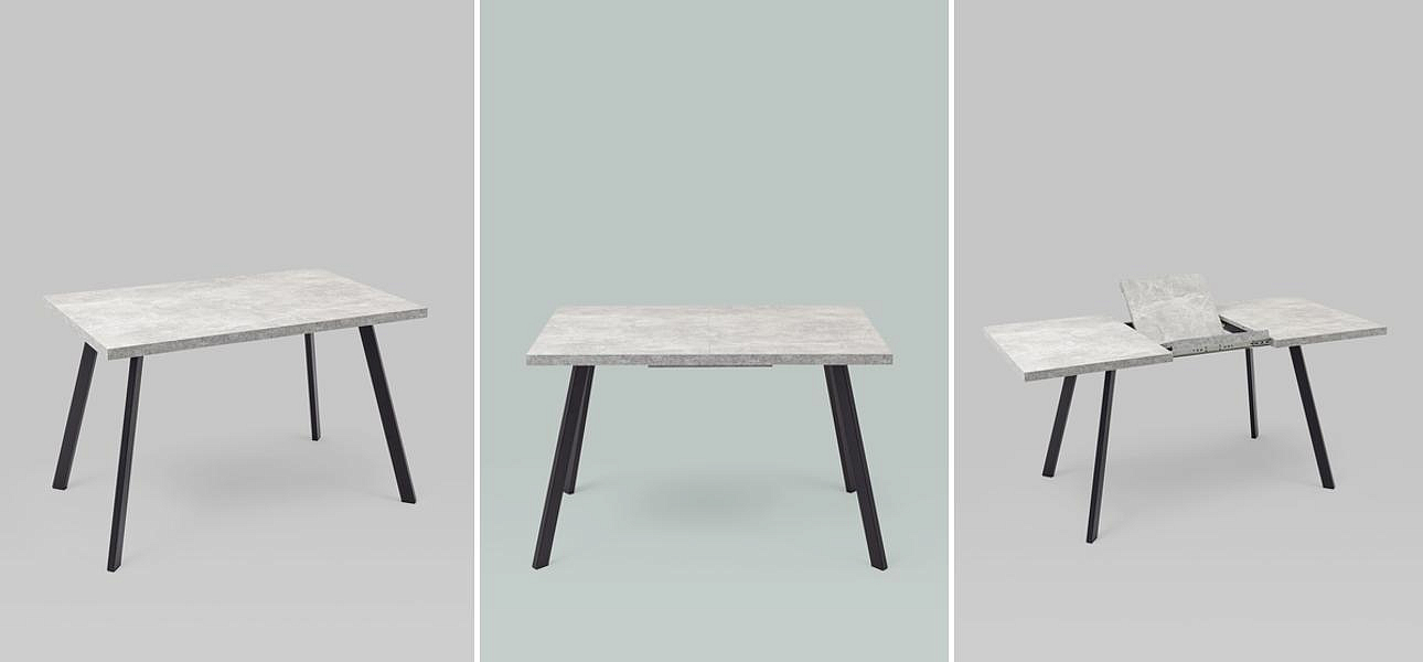 Стол обеденный Harris Collection столешница бетон Стол обеденный Harris Collection столешница бетон - Loft-Concept в Воронеже