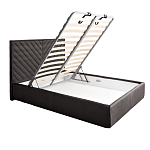 Кровать серая с подъемным механизмом Adelaide варинант исполнения - 2 | Loft Concept в Воронеже