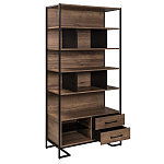 Стеллаж под TV в стиле лофт с открытыми полками и ящиками Urban Style Space варинант исполнения - 2 | Loft Concept в Воронеже