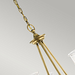 Люстра с прозрачными плафонами из пузырчатого стекла Kichler варинант исполнения - 5 | Loft Concept в Воронеже