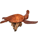 Статуэтка деревянная в виде морской черепахи Marine Reptiles варинант исполнения - 2 | Loft Concept в Воронеже