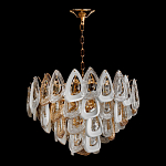 Люстра с многослойными белыми и прозрачными подвесками Character Chandelier варинант исполнения - 1 | Loft Concept в Воронеже