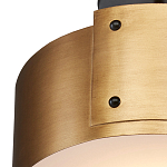 Потолочный светильник круглый светодиодный Semicircular Gold Panels старинная латунь варинант исполнения - 1 | Loft Concept в Воронеже