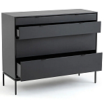 Комод из металла и кожи Guarin Chest of Drawers варинант исполнения - 3 | Loft Concept в Воронеже