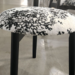 Стул обеденный деревянный с цветочной обивкой Foshan Chair варинант исполнения - 2 | Loft Concept в Воронеже