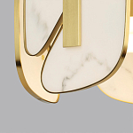 Люстра с мраморными вставками Marble Plates варинант исполнения - 4 | Loft Concept в Воронеже